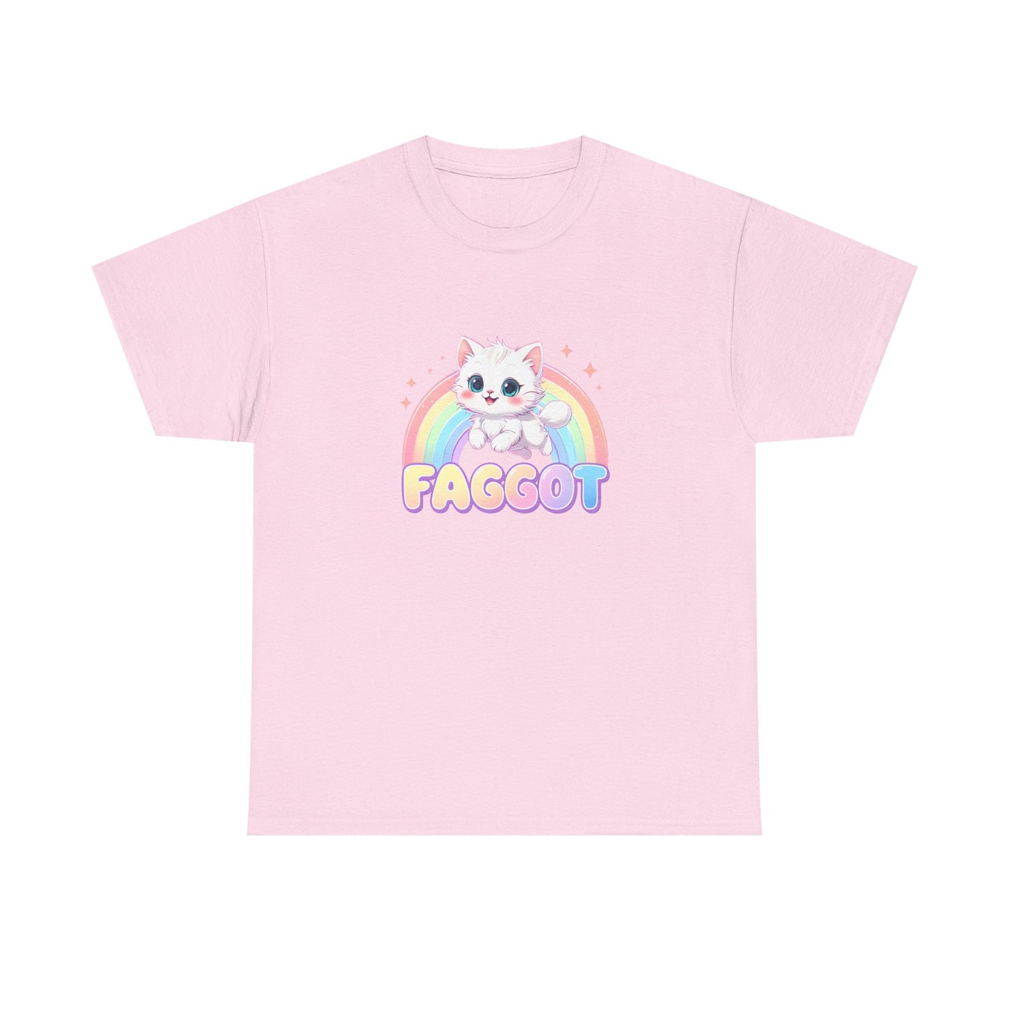Kitty Rainbow Faggot Tee