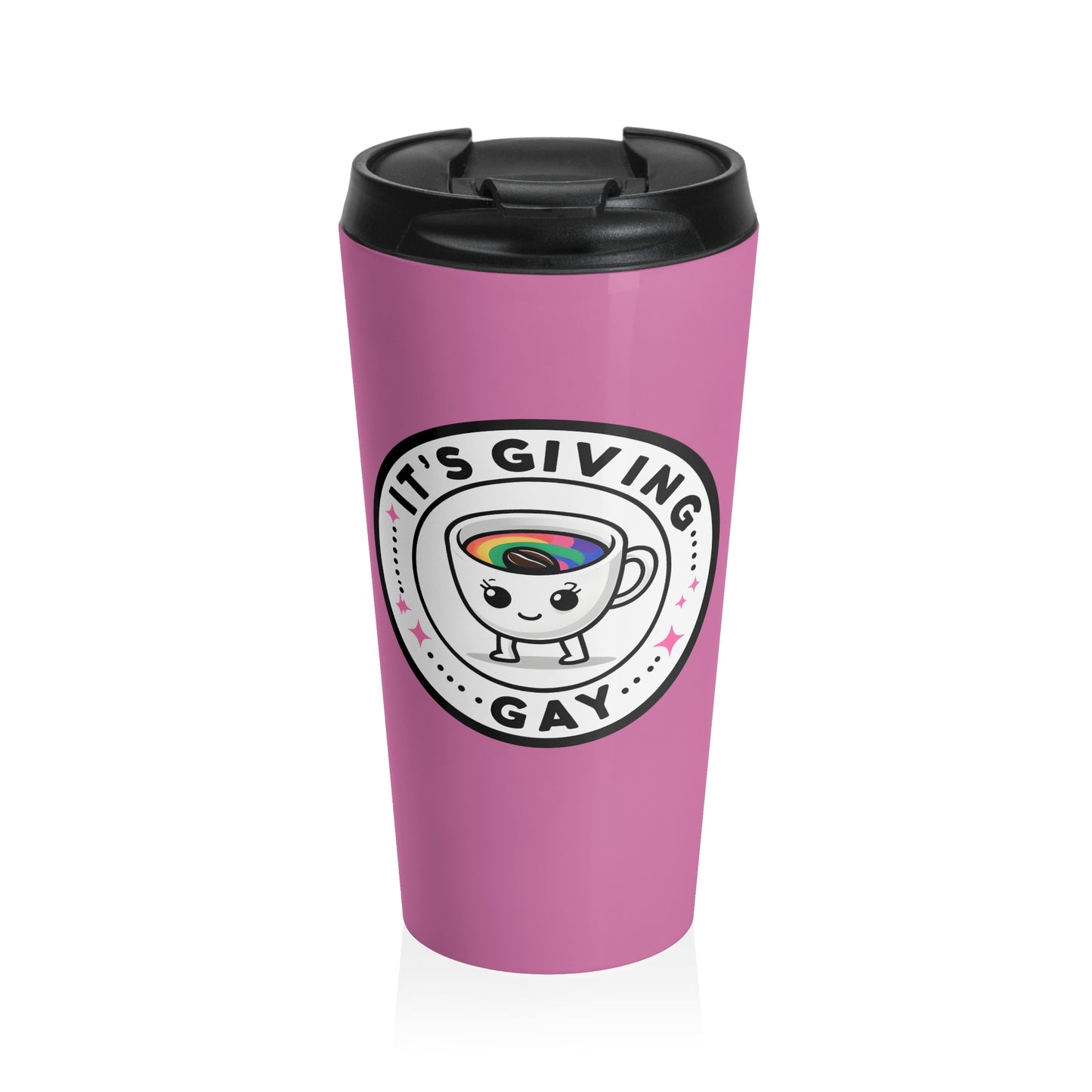 It's Giving Gay Tumbler, Keep Cup, Travel Mug! A perfect gift for any queer, or a cute addition to your home or workplace!