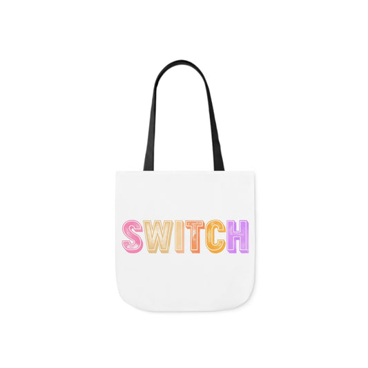 Colourful Canvas Tote with 'SWITCH' - Perfect Queer Fashion Accessory