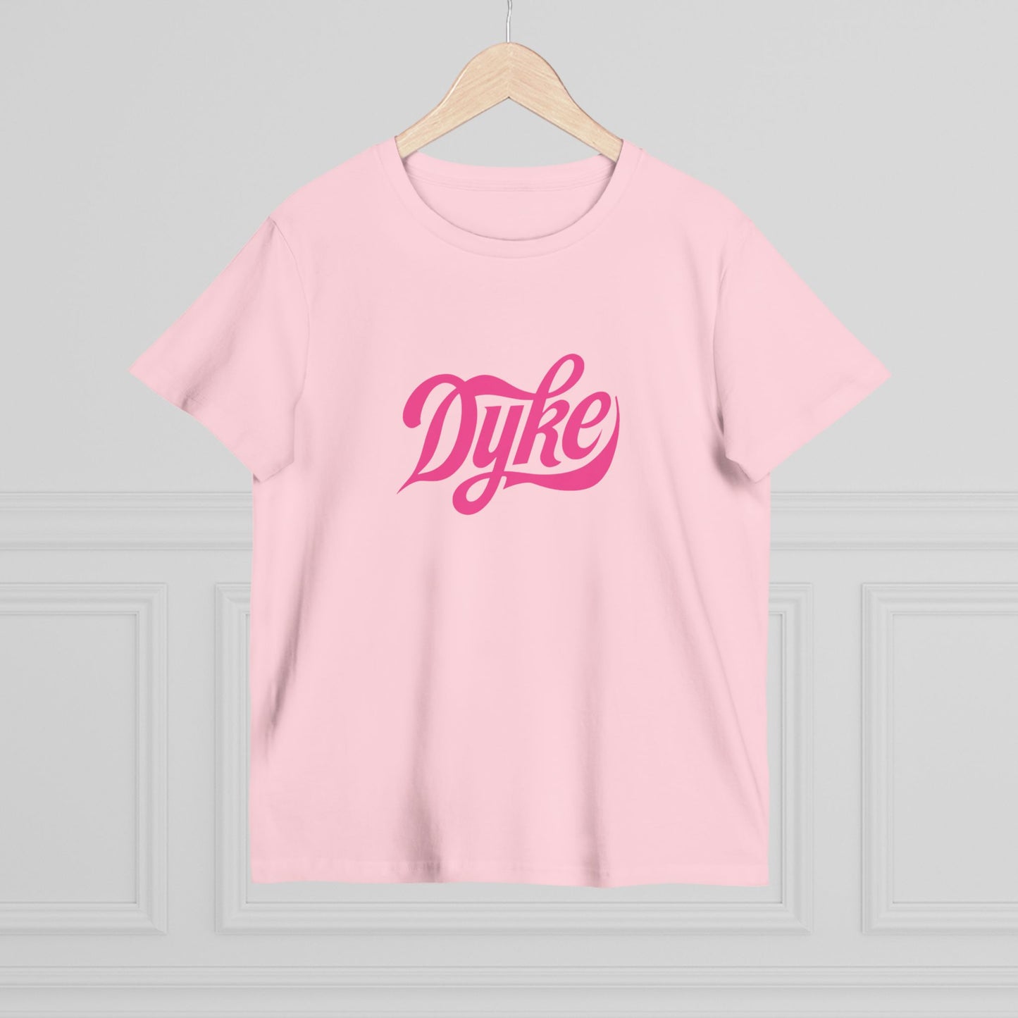 Lesbian T Shirt, Pink Dyke T-Shirt, Feminist Tee, LGBTQ Pride Shirt, Casual Top, Women's Graphic Tee, Short Sleeve Tee