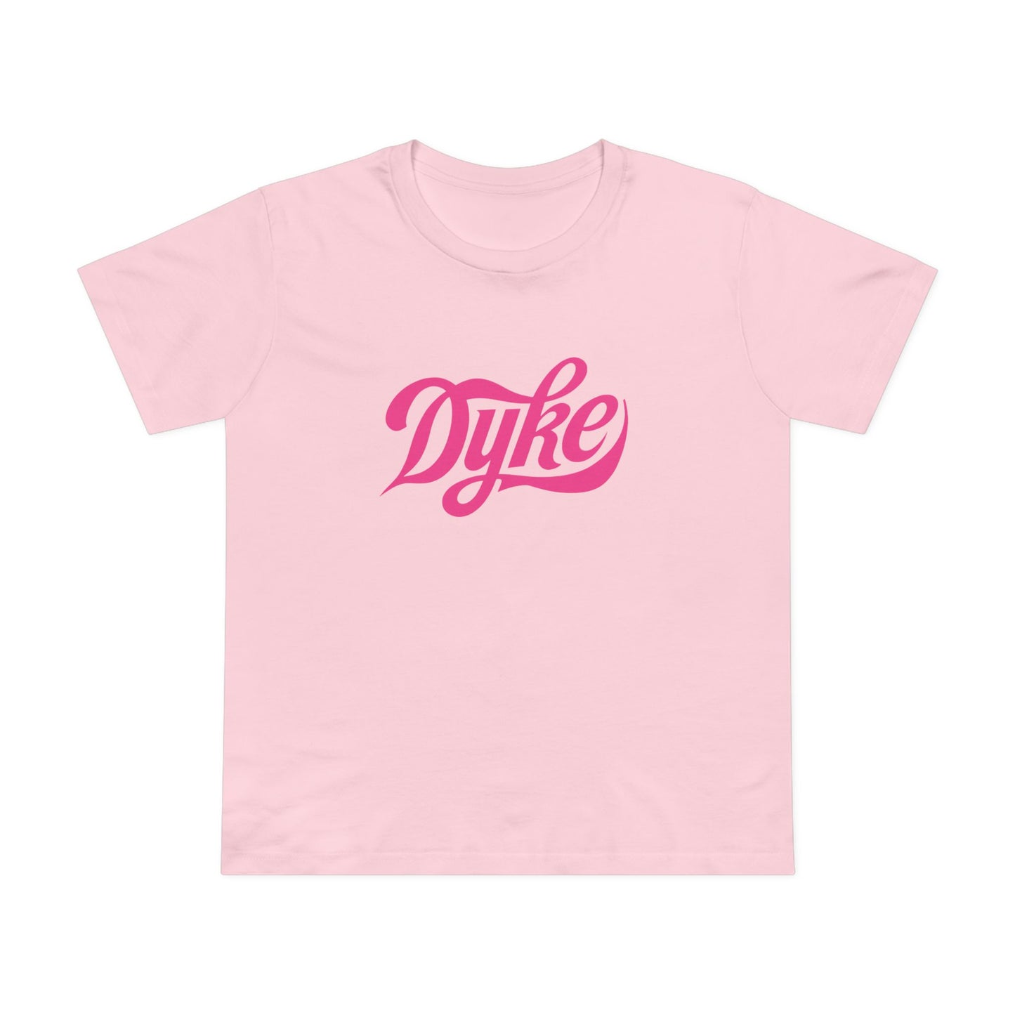 Lesbian T Shirt, Pink Dyke T-Shirt, Feminist Tee, LGBTQ Pride Shirt, Casual Top, Women's Graphic Tee, Short Sleeve Tee